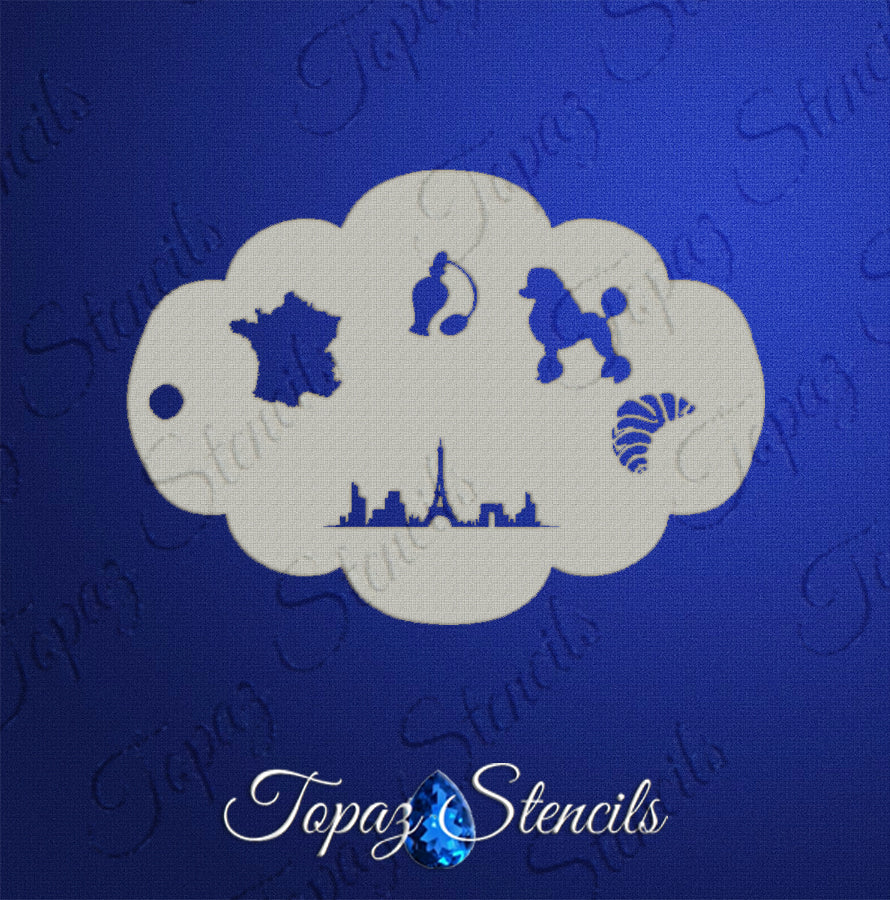 French Elements stencil