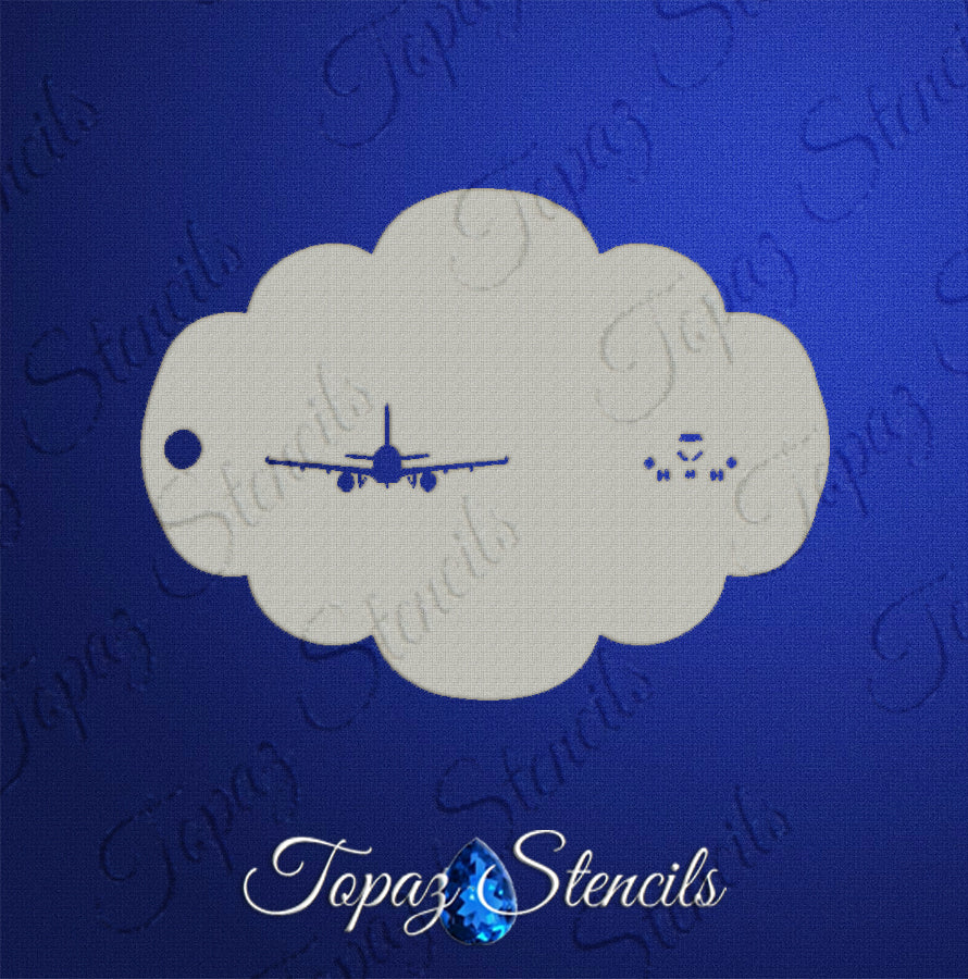 Facing Forward Plane stencil