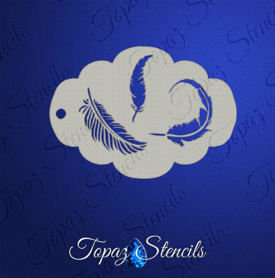 Feathers Lite As Air stencil