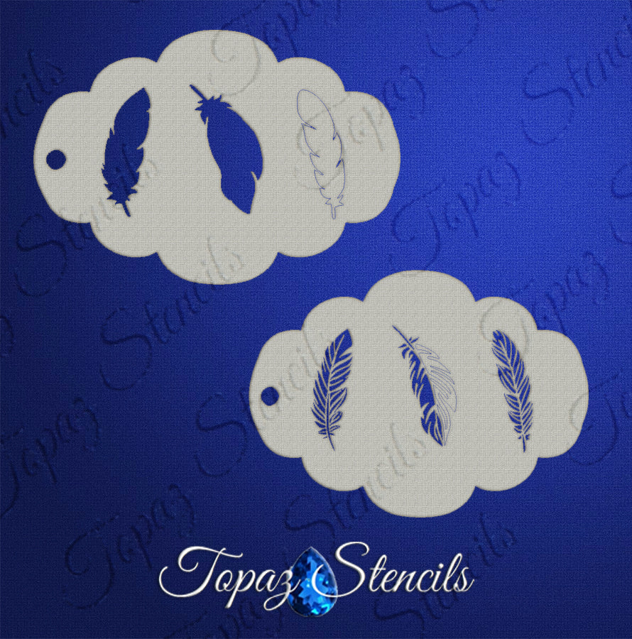 Feathers 2 Step stencil