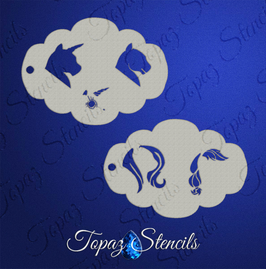 Unicorn Profile stencil
