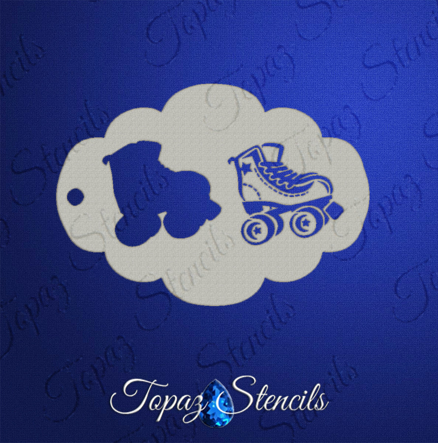 Star Roller Skate stencil