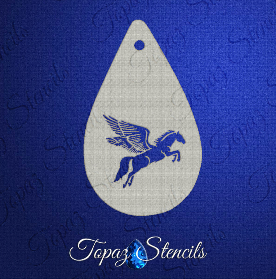 Flying Pegasus stencil