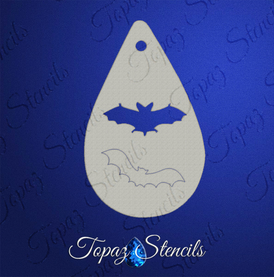 Bats stencil