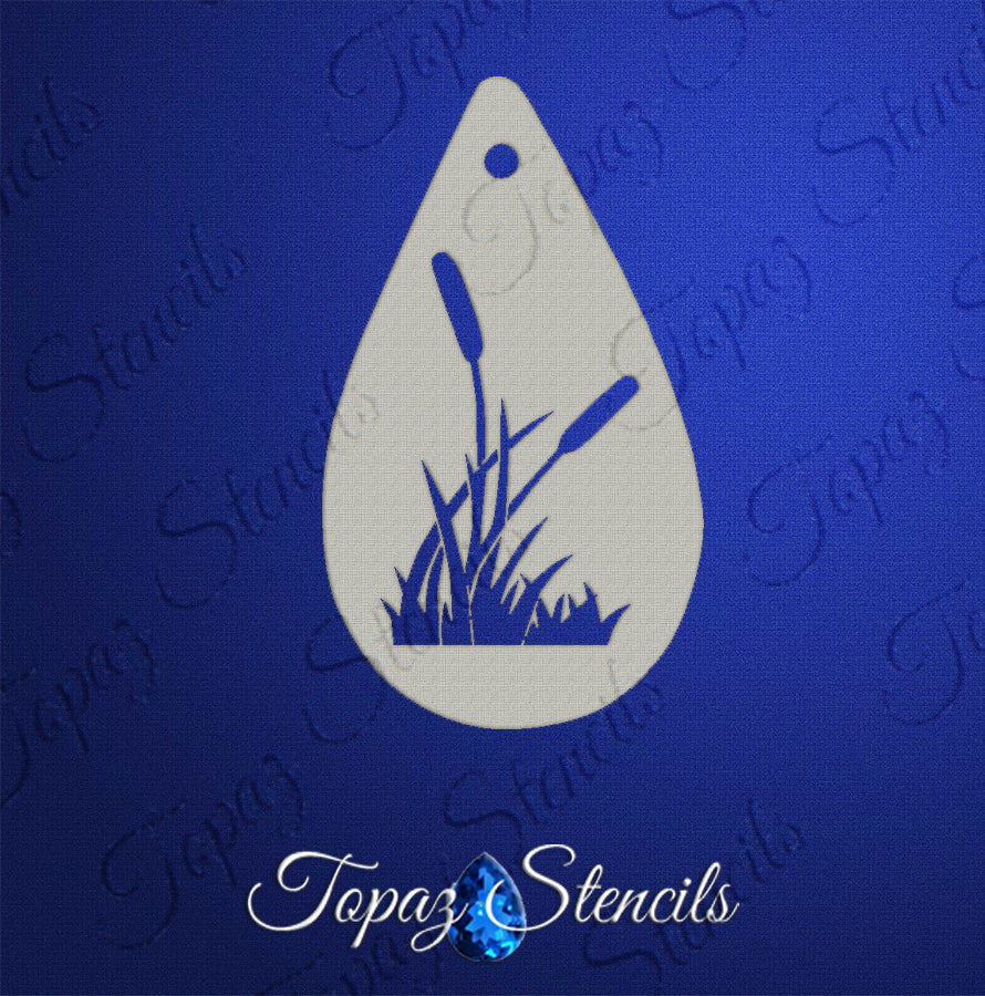 Cat Tails stencil