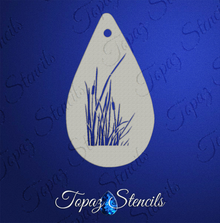 Riverside Cat Tails stencil