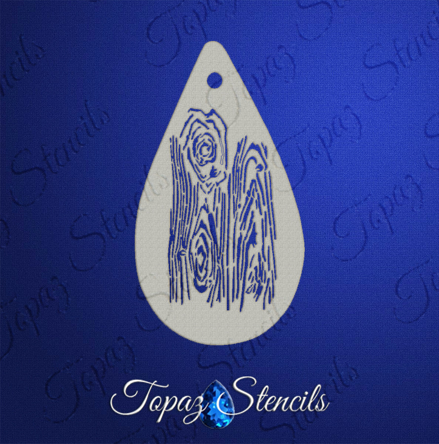 Small Wood Grain Texture stencil