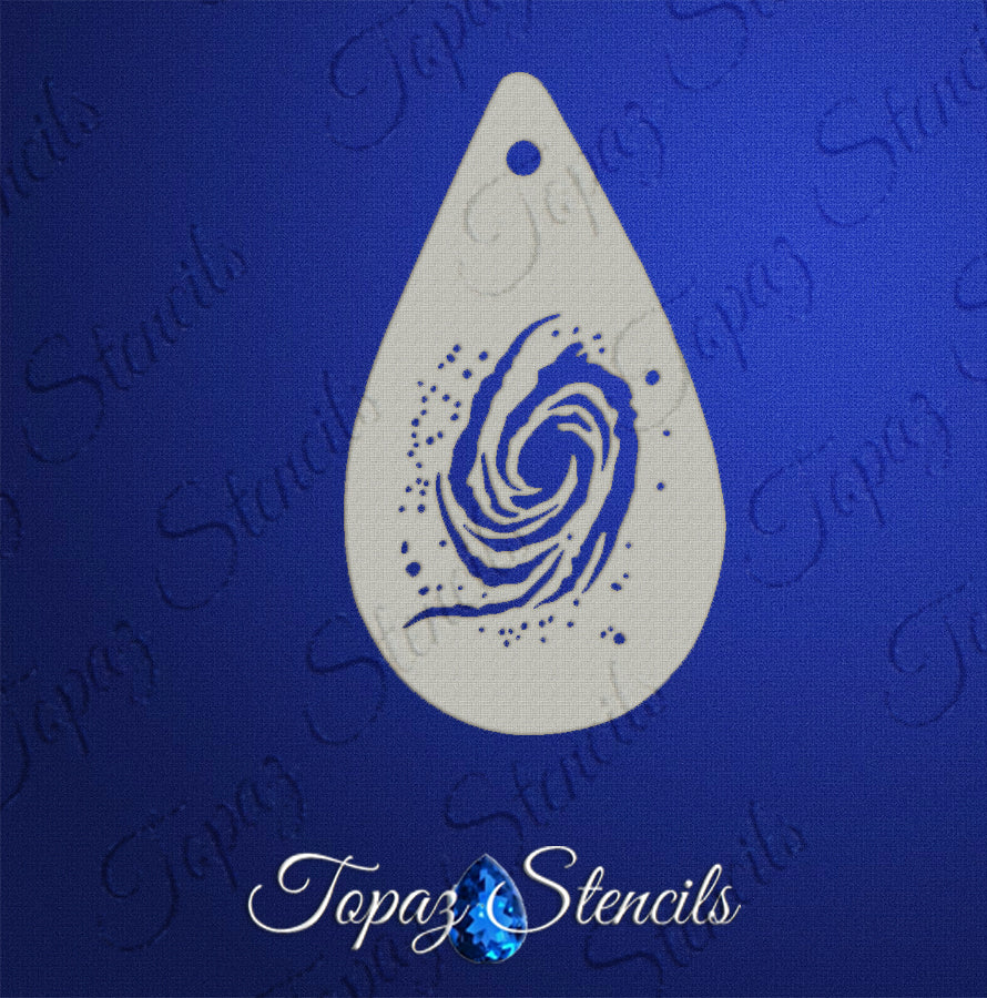 Whirlpool Galaxy stencil