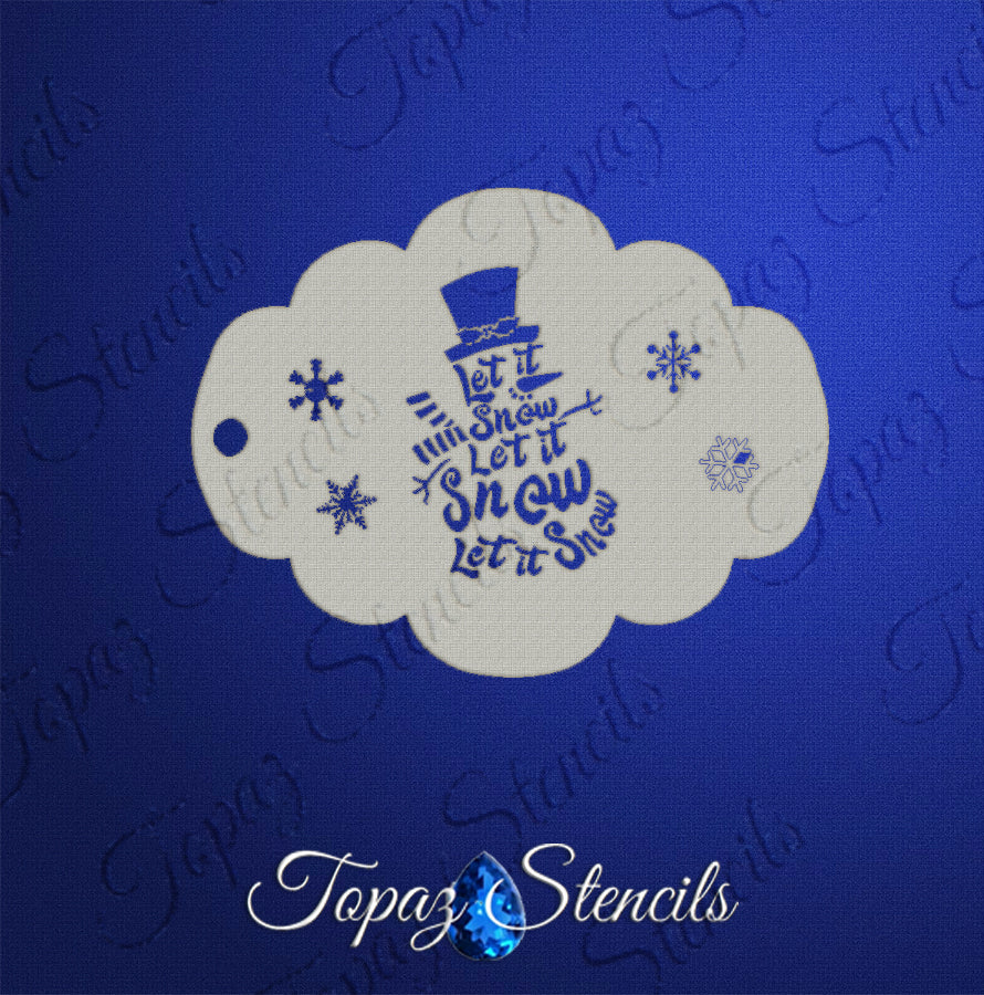 Let It SnowMan stencil