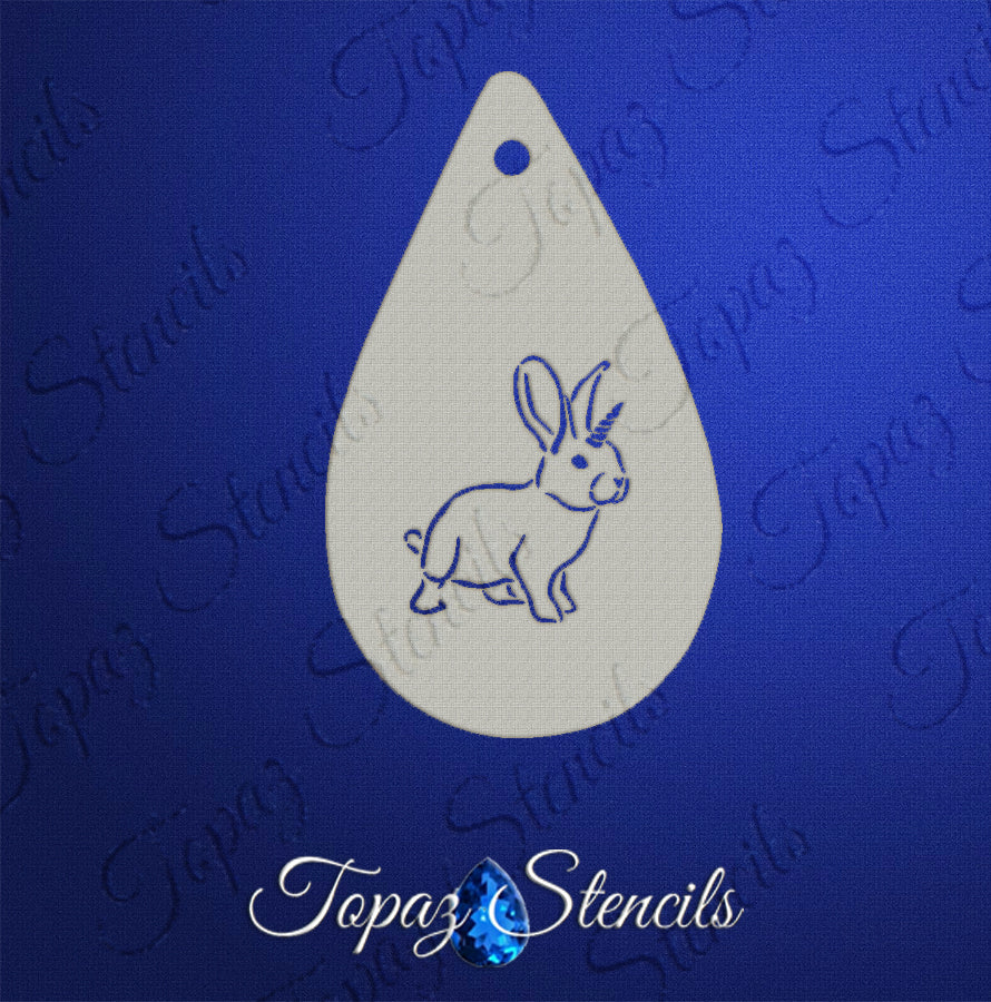 Bunnycorn stencil