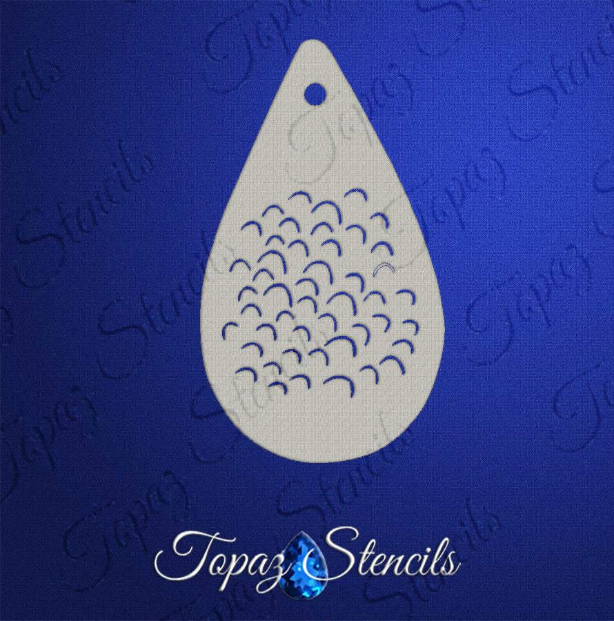 Dragon Scales stencil