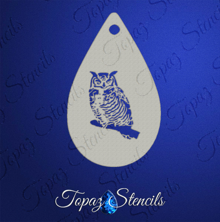 Wise Owl stencil