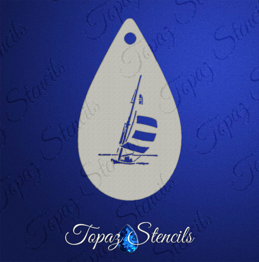 Sailboat stencil