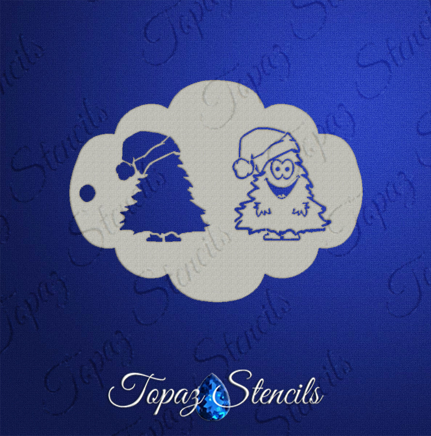 Happy XmasTree stencil