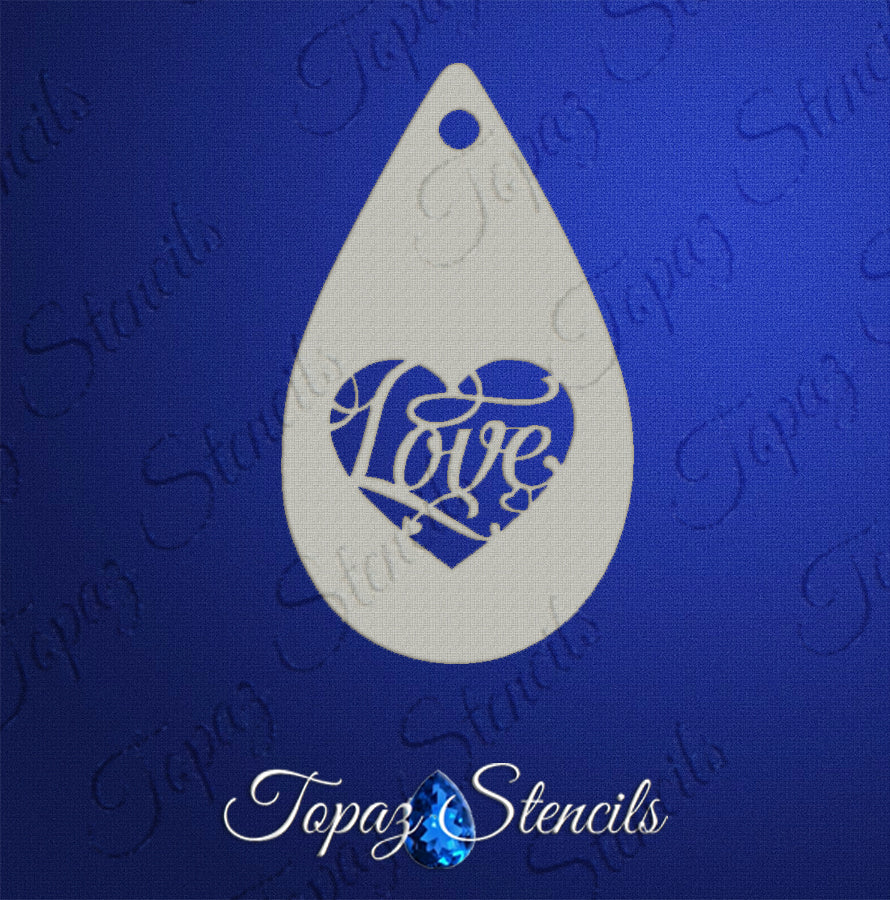 Love Heart stencil