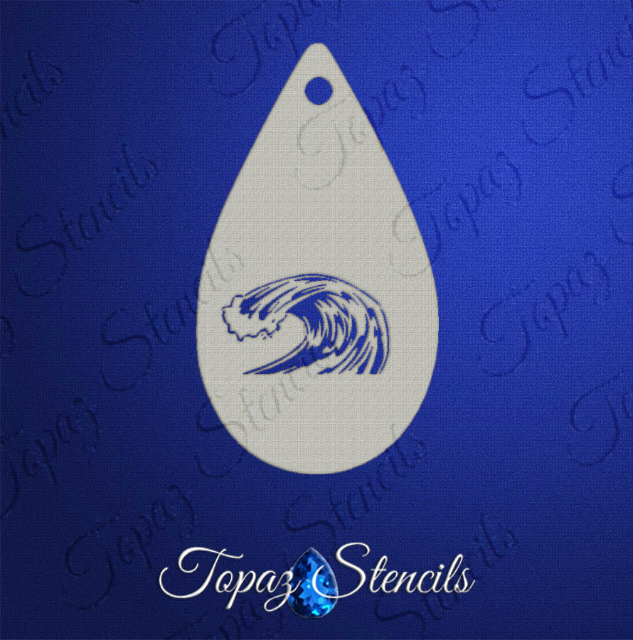 Surfin' Wave stencil