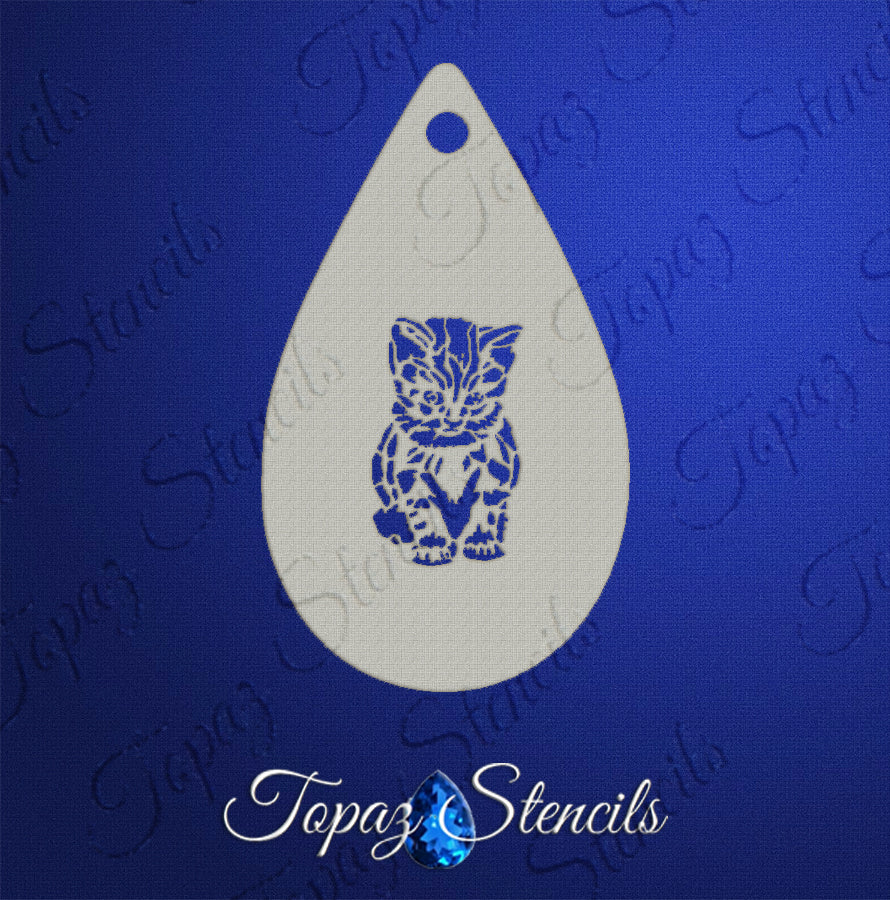 Tiny Kitten stencil