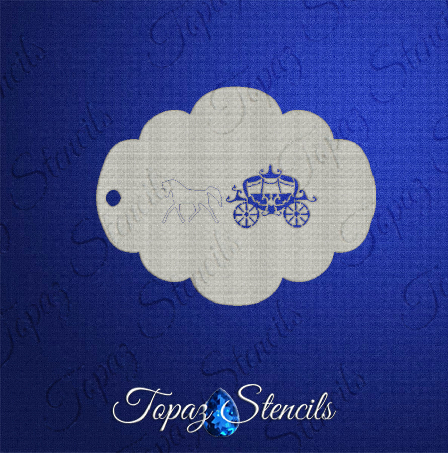 Horse and Carriage stencil