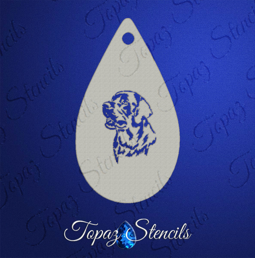 Gorgeous Puppy stencil
