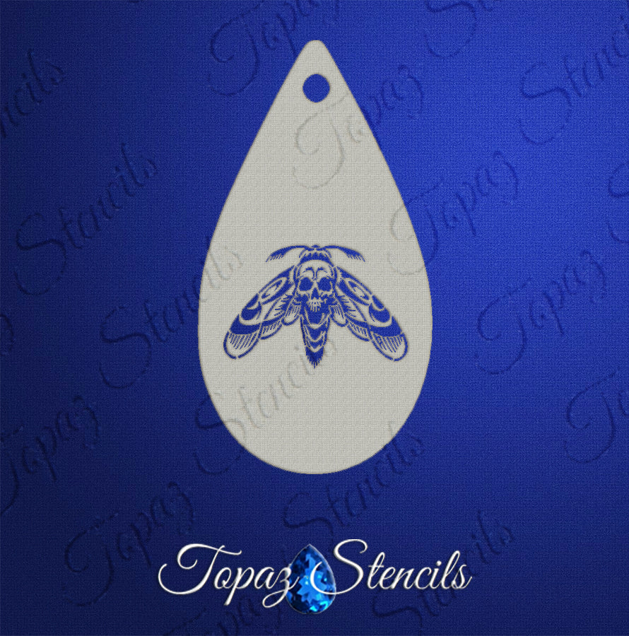 Death's Head Hawkmoth stencil