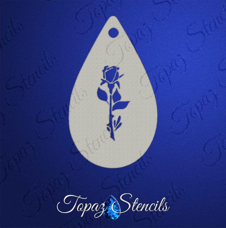 Long-Stemmed Rose stencil