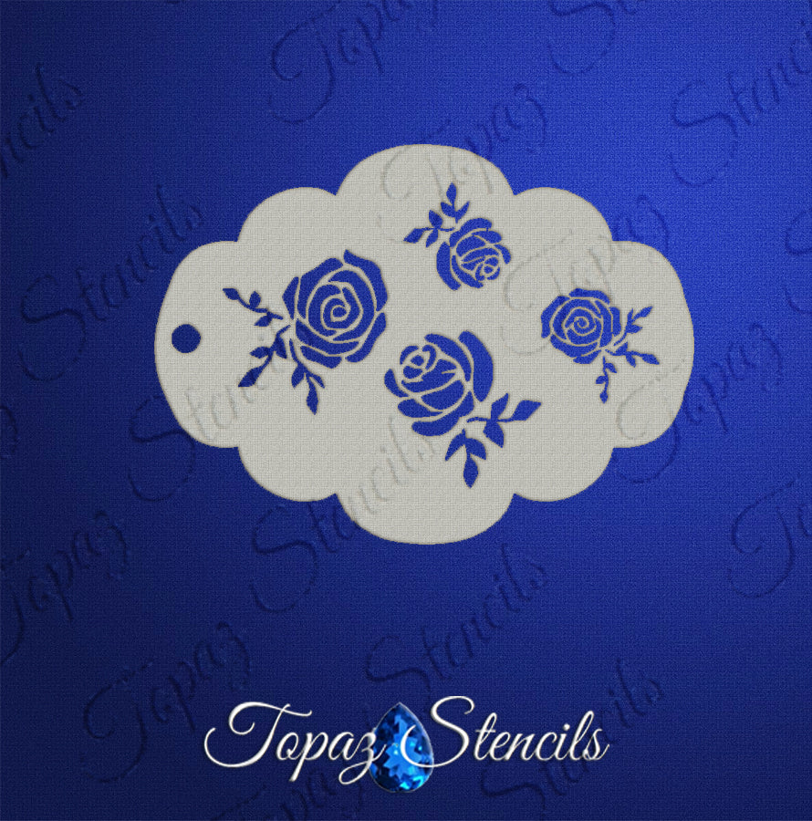 Roses stencil