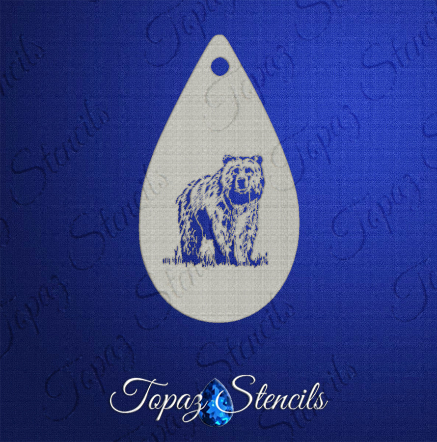 Glorious Bear stencil