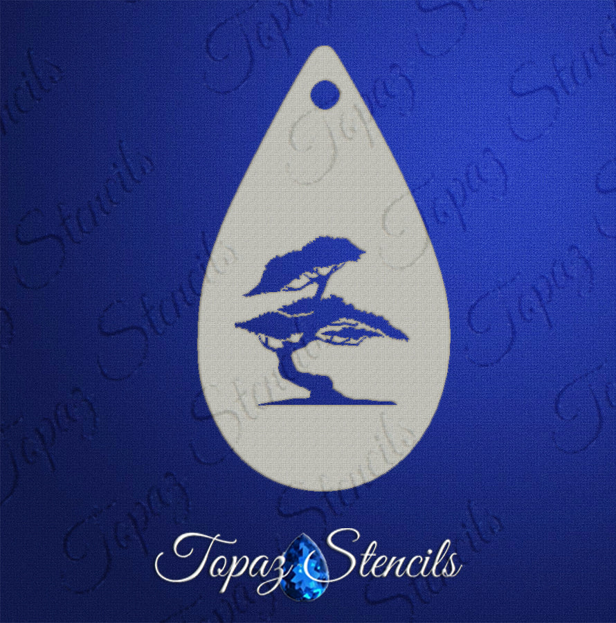Acacia Tree stencil