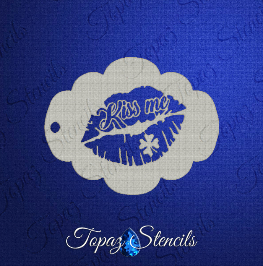 Irish Kiss Me stencil
