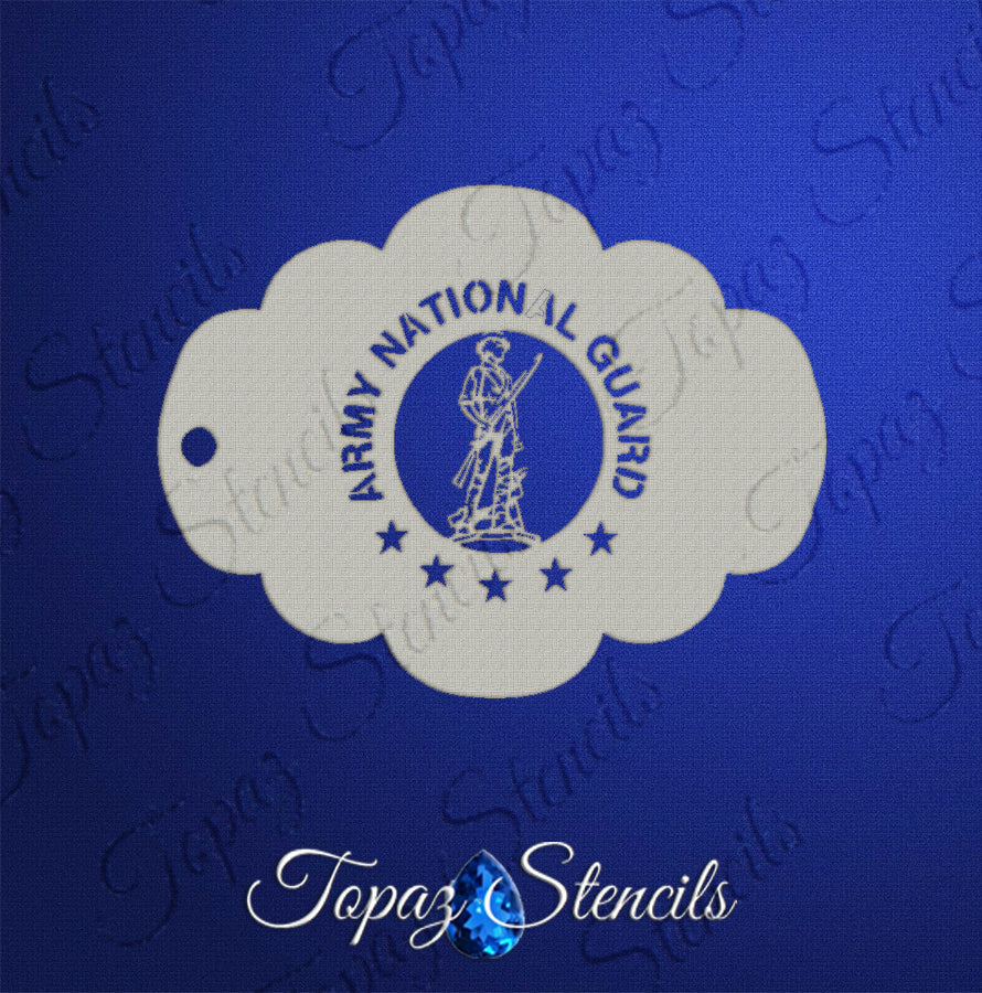 National Guard Logo stencil