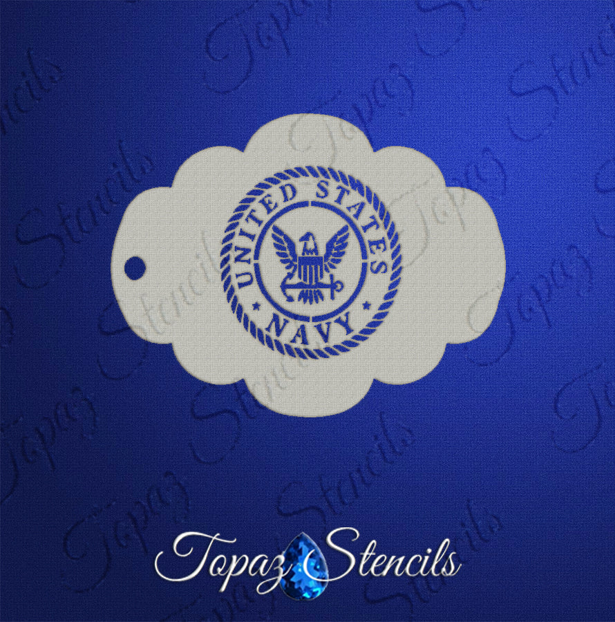 Navy Logo stencil