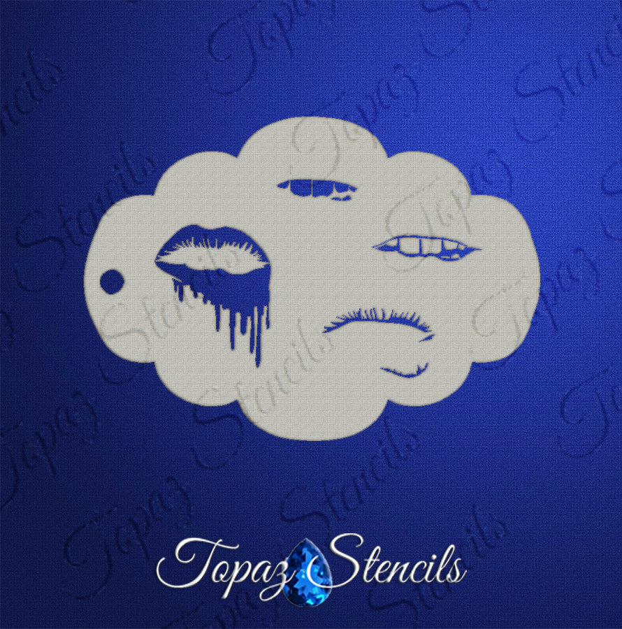 Liquid Lips stencil