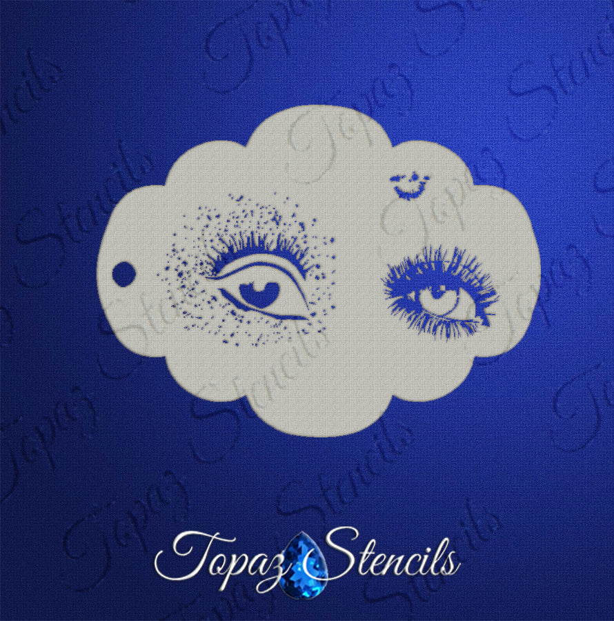 Paint Splatter Eye stencil