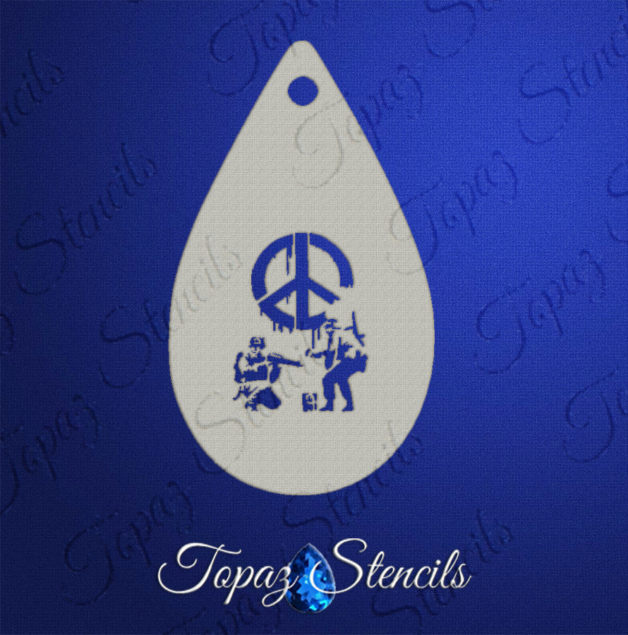 Peace Soldiers stencil