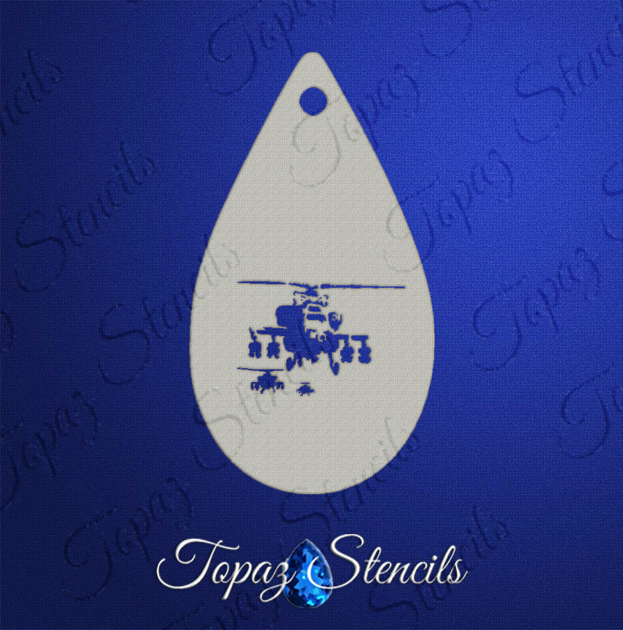 Helicopters stencil