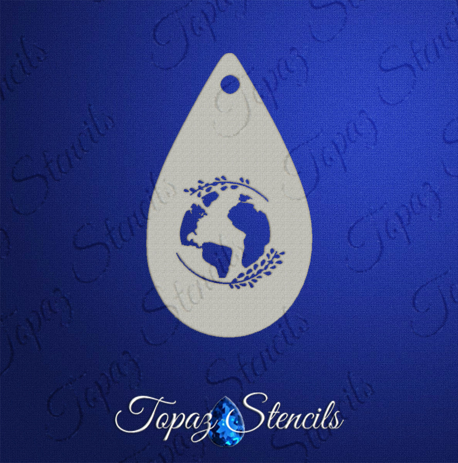 Earth Day stencil