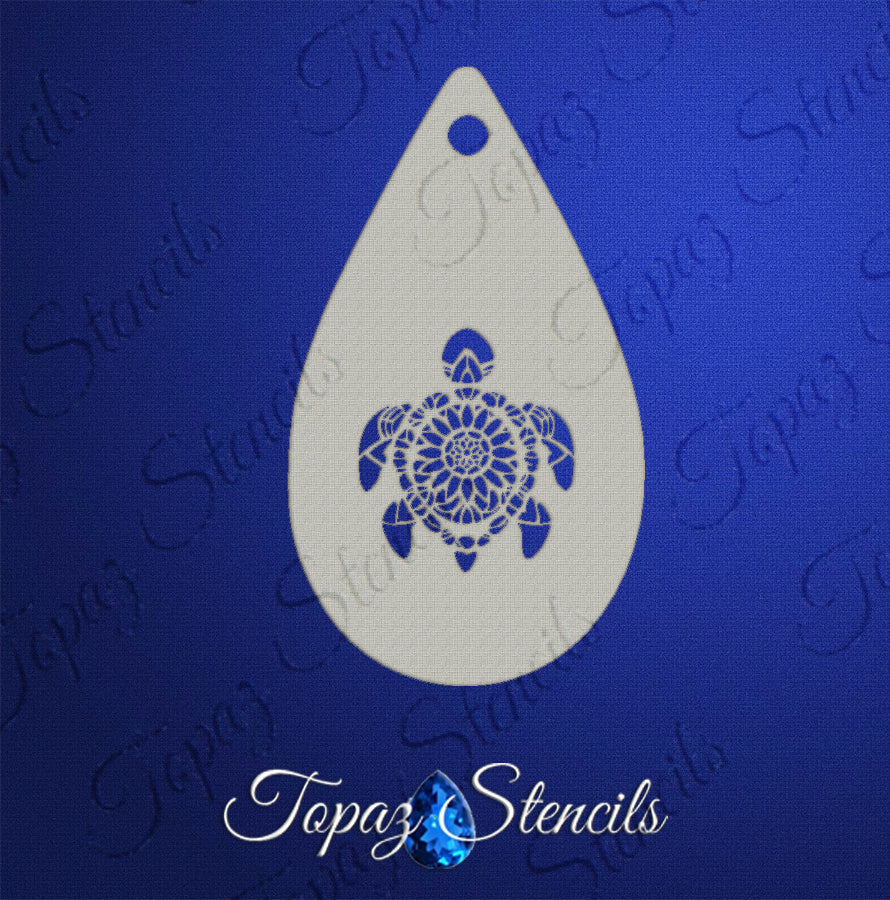 Mandala Turtle stencil