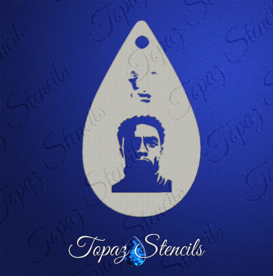 Chadwick Boseman stencil