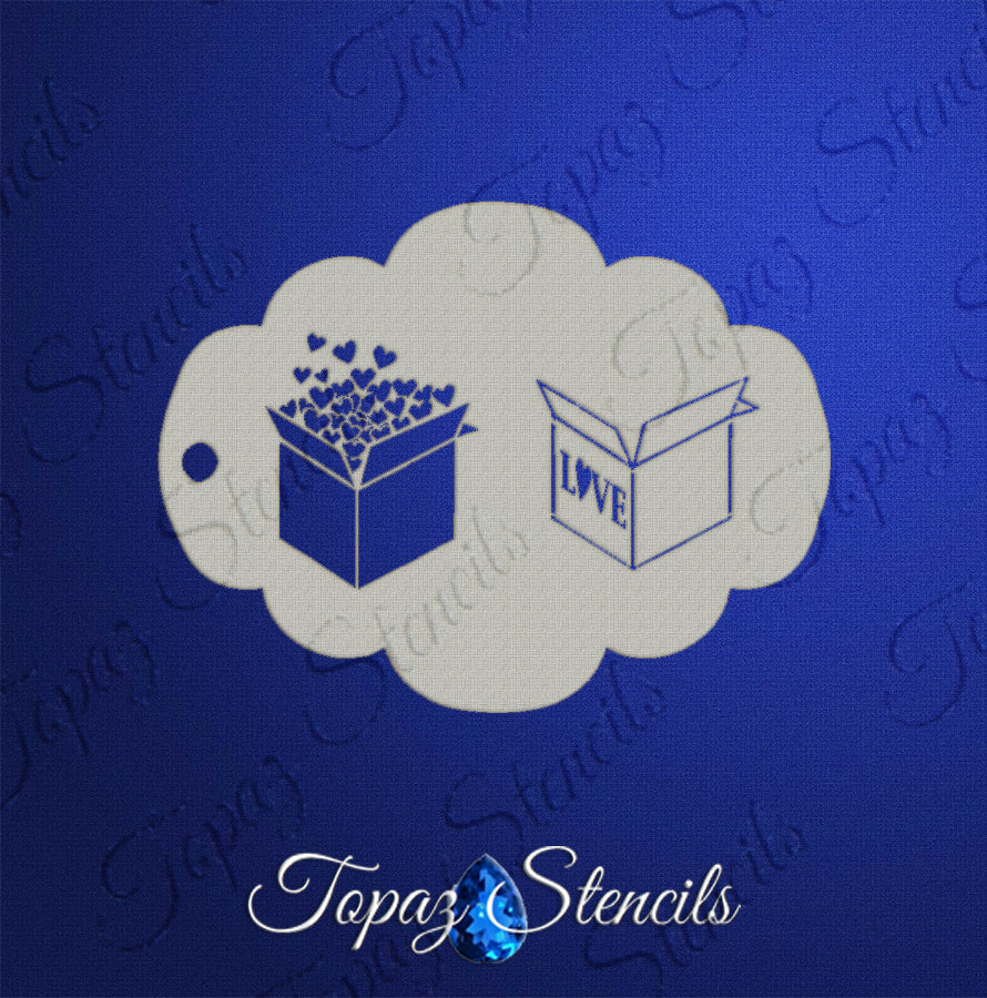 Boxful of Love stencil