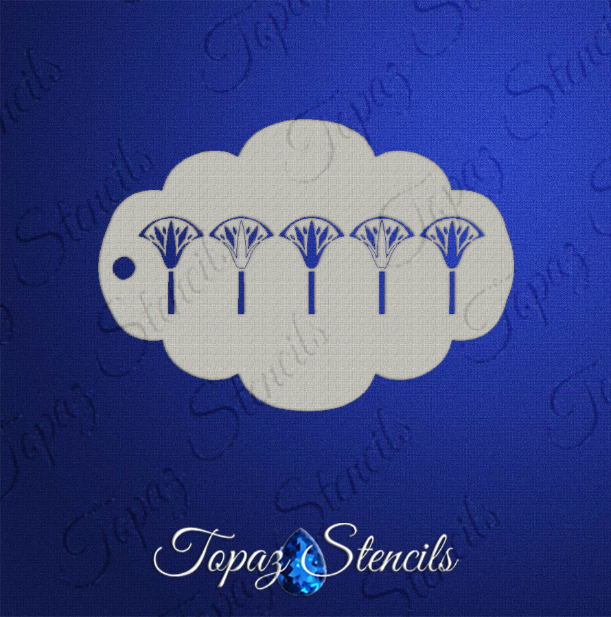 Egyptian Lotus Band stencil