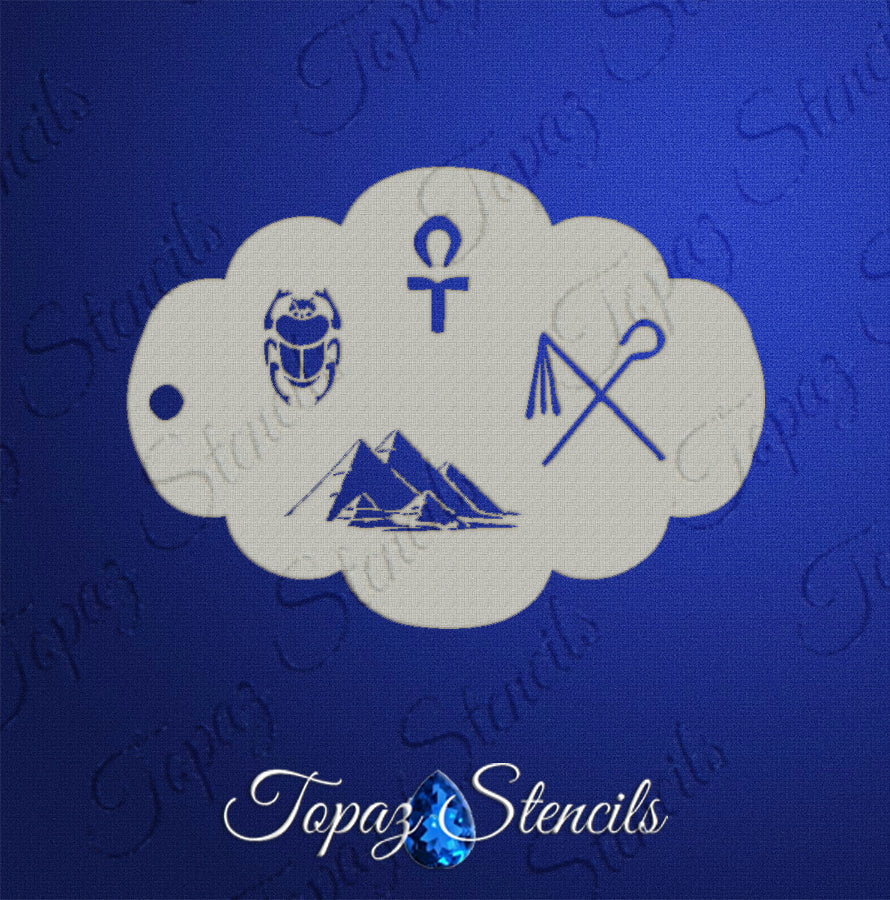 Egyptian Elements stencil
