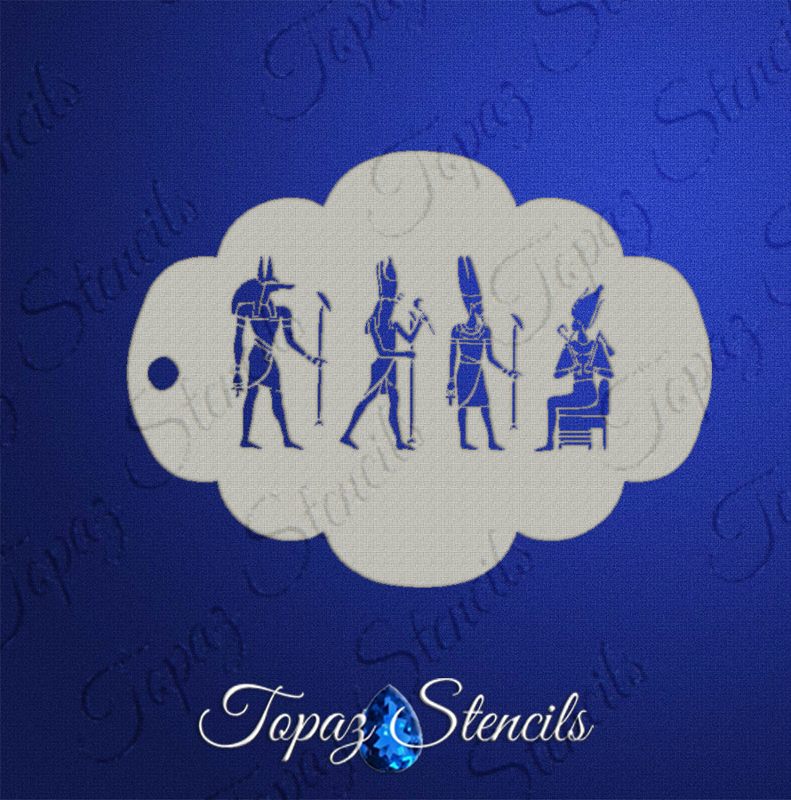 Egyptian Gods stencil
