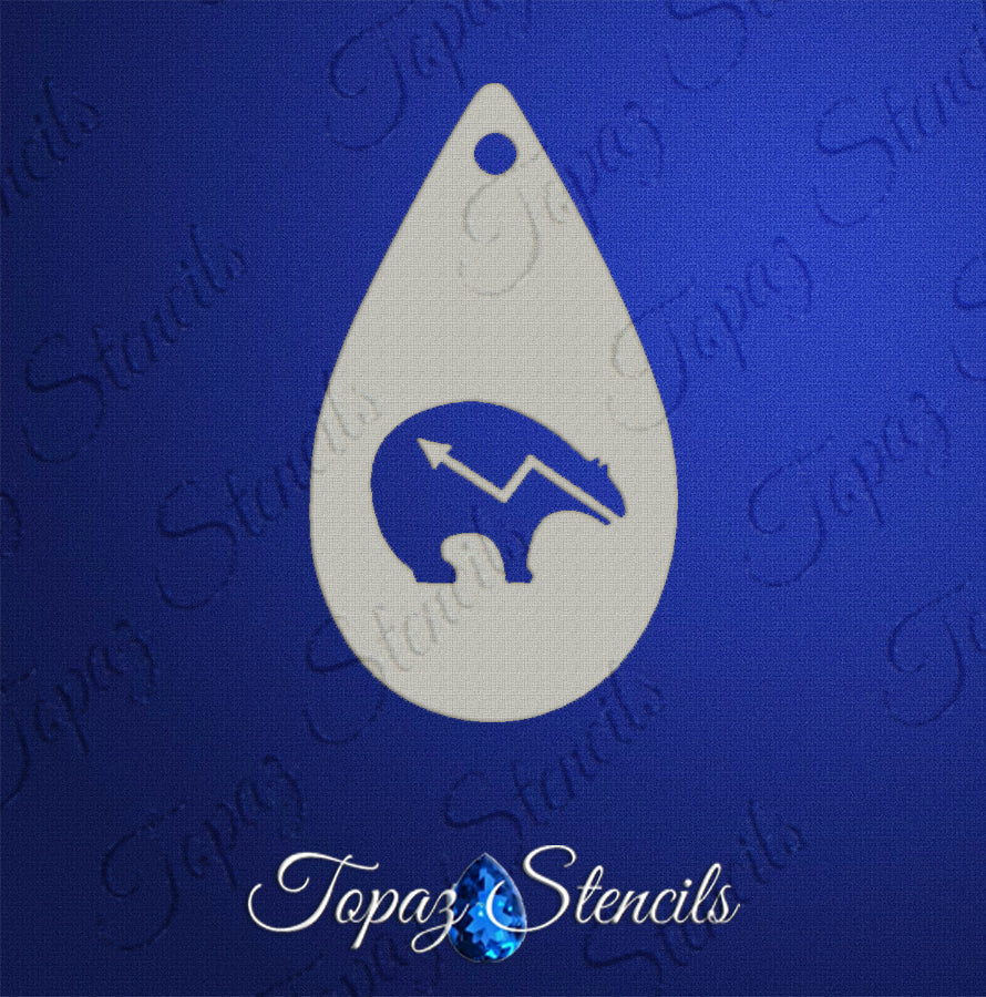Native Bear stencil