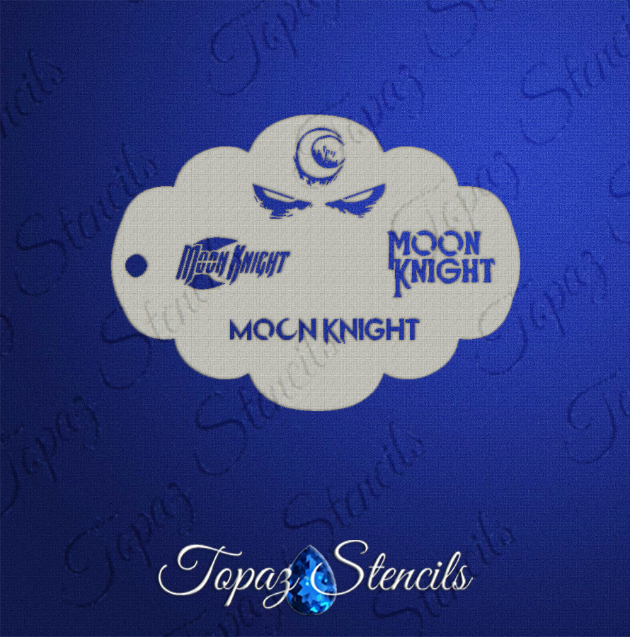 Moon Knight Logos stencil