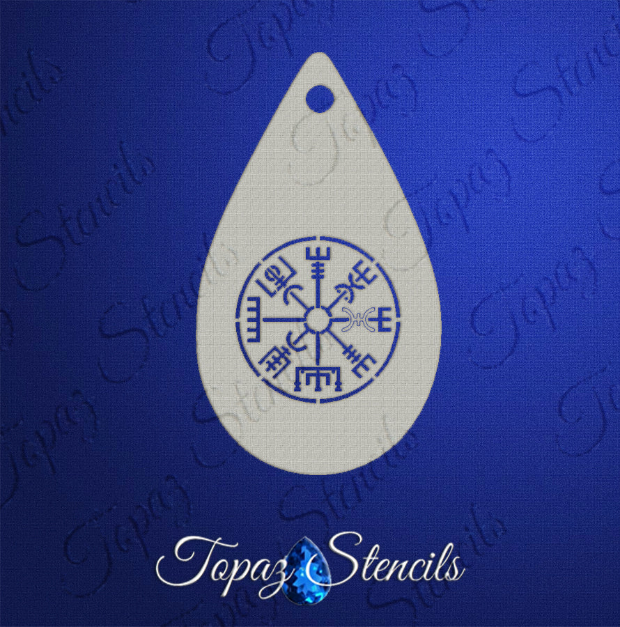 Vegvisir - The Viking Compass stencil