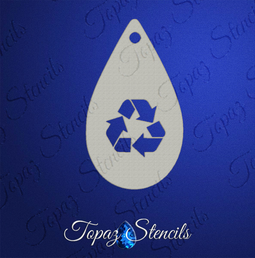Recycle Symbol stencil