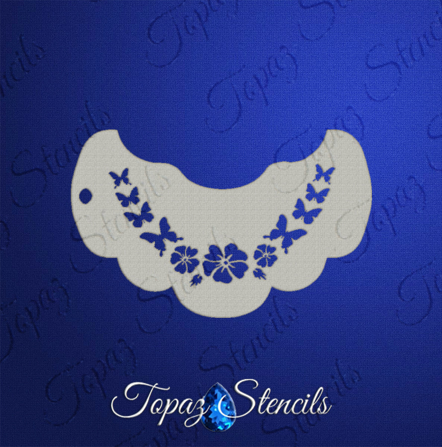 Butterfly Necklace stencil