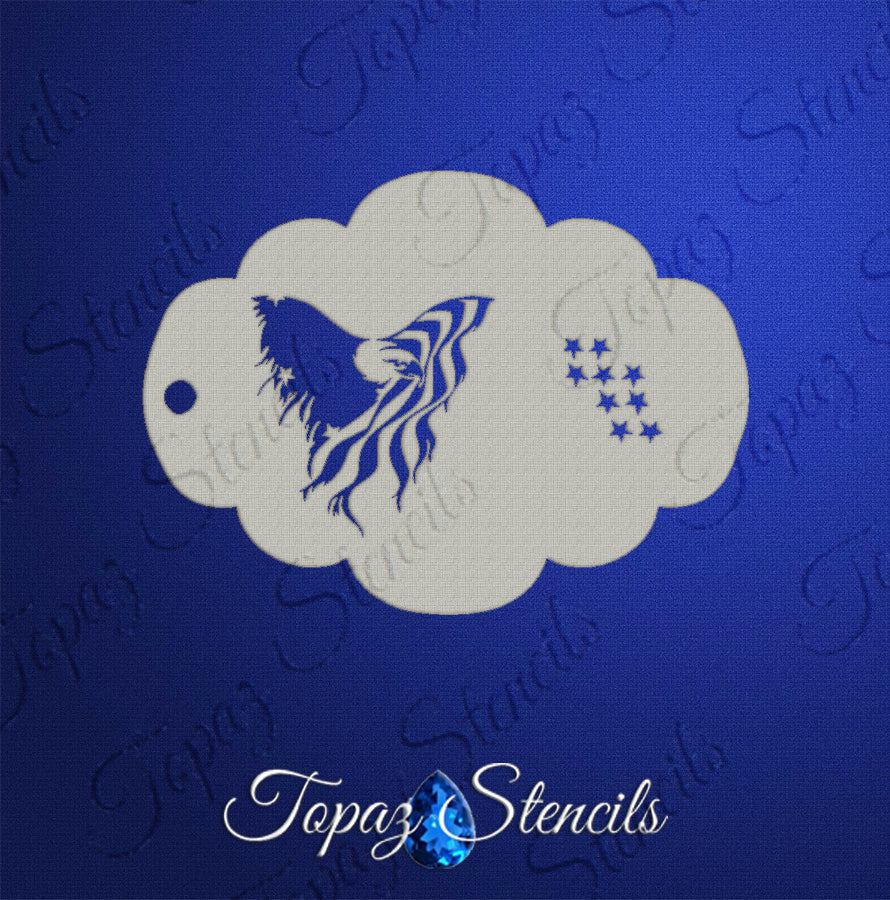 Patriotic Eagle stencil