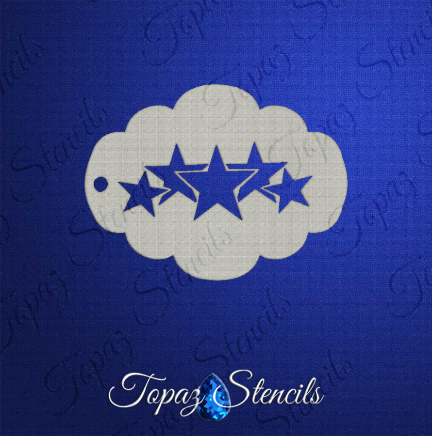 Layered Stars stencil