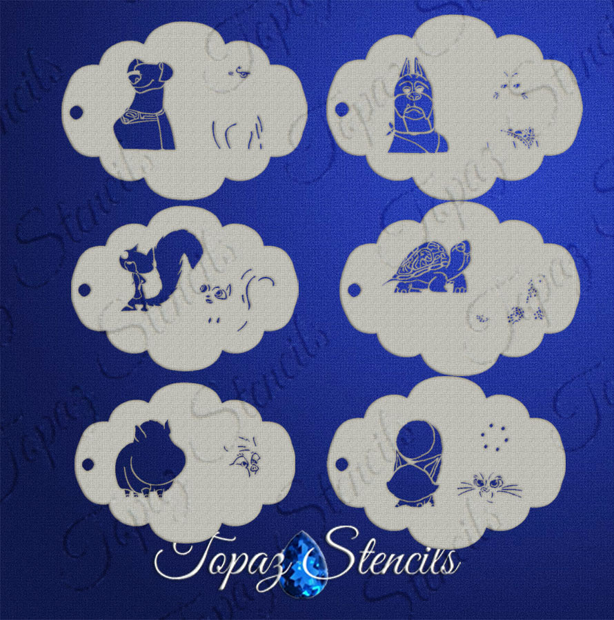 SuperPets Set stencil